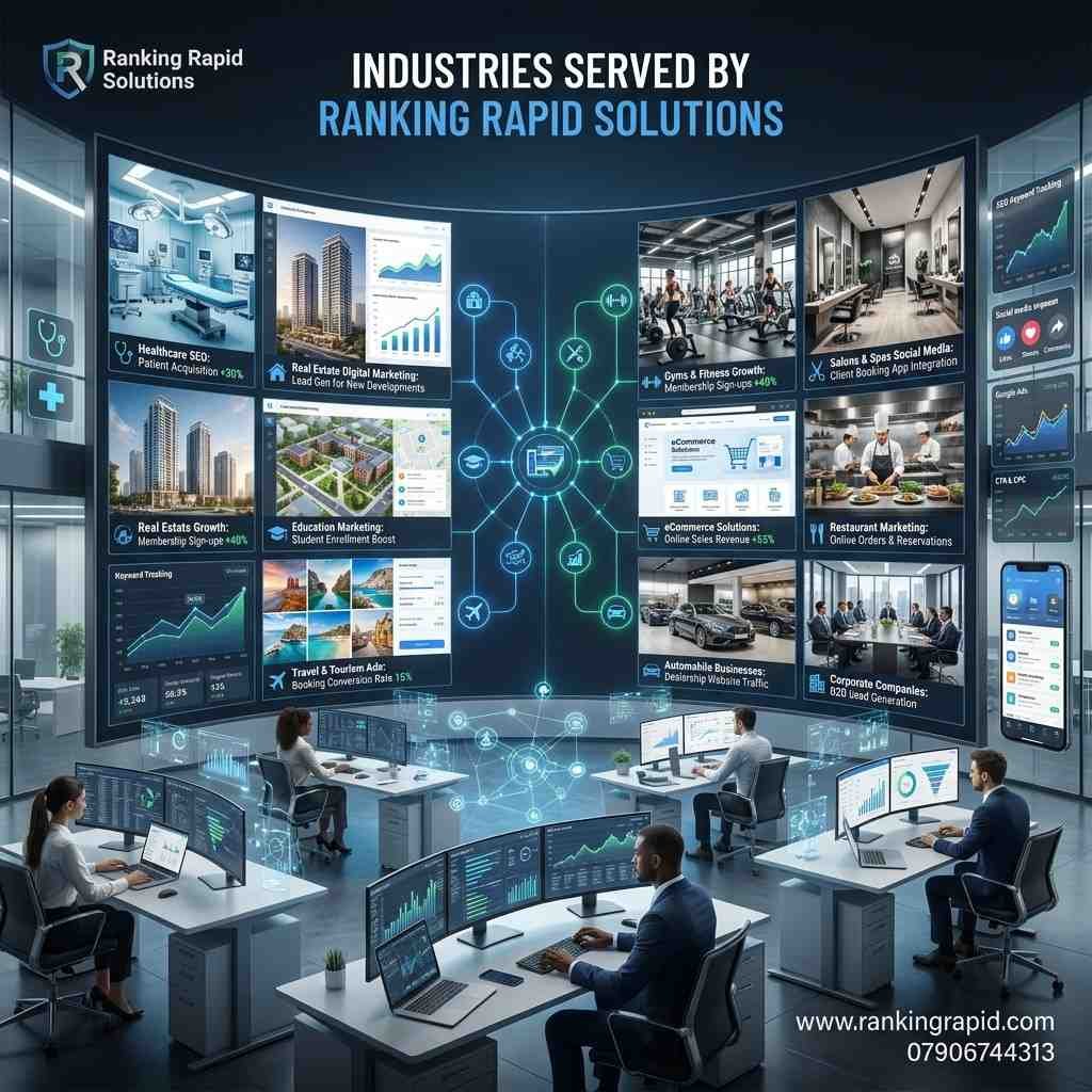 Industries Served by Ranking Rapid Solutions