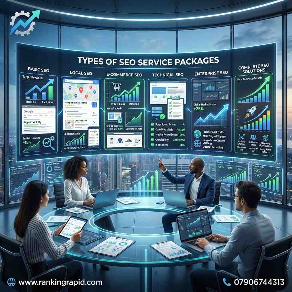 Types of SEO Service Packages Ranking rapid